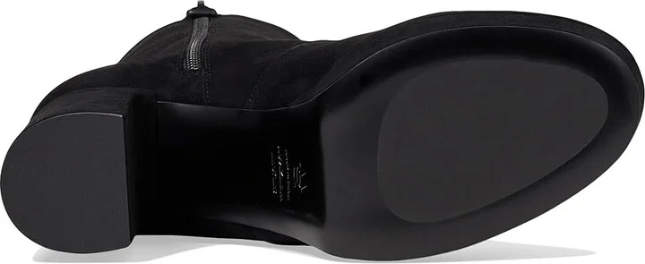 Stuart Weitzman Dayna Platform Bootie High Women's Heels Black : 10.5 M, Leather - Image 3