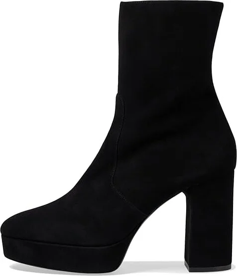 Stuart Weitzman Dayna Platform Bootie High Women's Heels Black : 10.5 M, Leather - Image 5