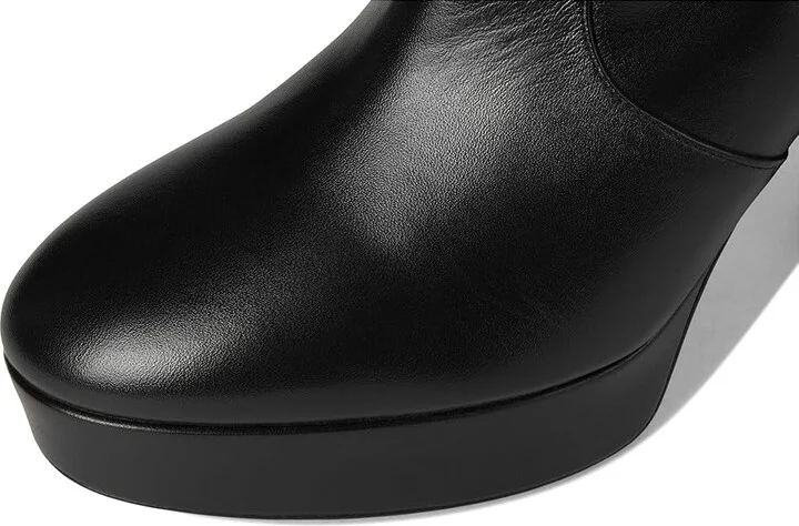 Stuart Weitzman Dayna Platform Bootie High Women's Heels Black 2 : 8.5 M, Leather - Image 2
