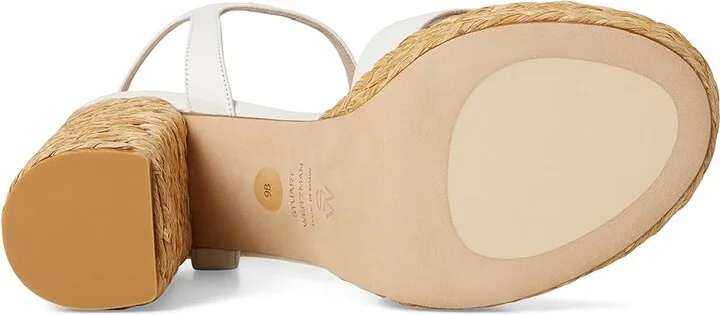 Stuart Weitzman Dayna Platform Sandal Women's Sandals Cream/Natural : 10.5 M, Leather - Image 3