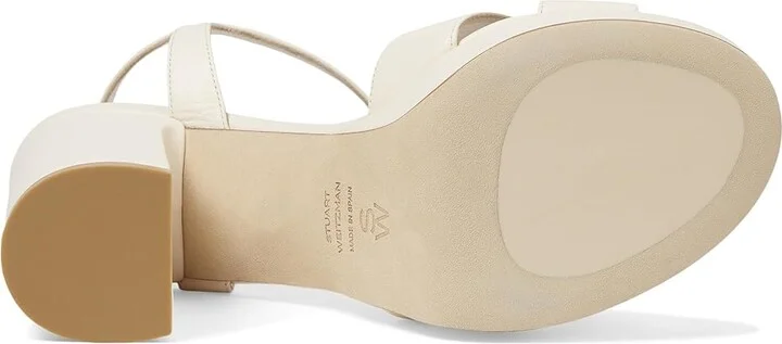 Stuart Weitzman Dayna Platform Sandal Women's Sandals Seashell : 9.5 M, Leather - Image 3