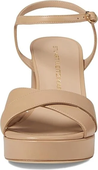 Stuart Weitzman Dayna Platform Sandal Women's Sandals Seashell : 9.5 M, Leather - Image 10