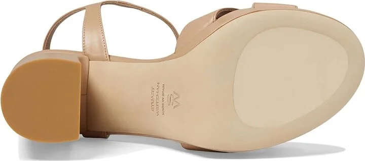Stuart Weitzman Dayna Platform Sandal Women's Sandals Seashell : 9.5 M, Leather - Image 11