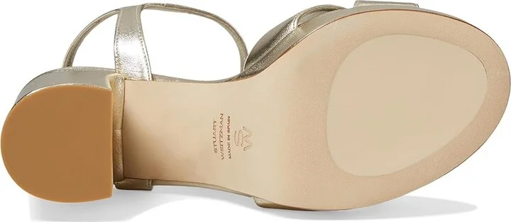 Stuart Weitzman Dayna Platform Sandal Women's Sandals Silver : 6 M, Leather - Image 7