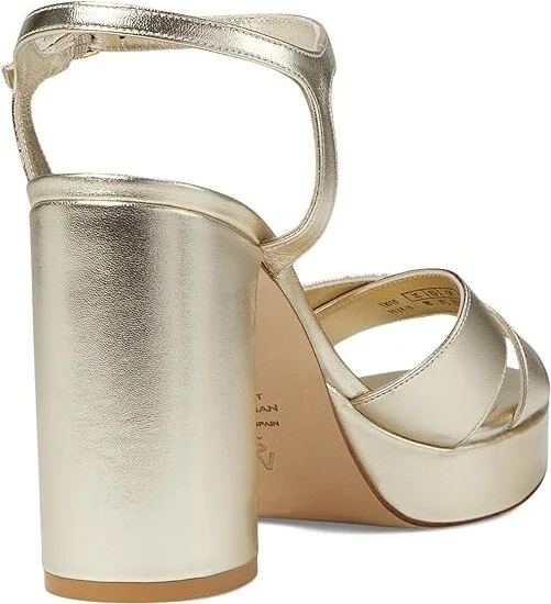 Stuart Weitzman Dayna Platform Sandal Women's Sandals Silver : 6 M, Leather - Image 8