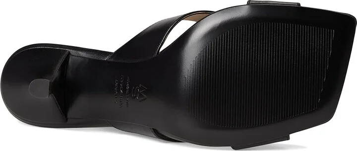 Stuart Weitzman Dayna Slide 75 Women's Wedge Shoes Black : 8.5 M, Leather - Image 3