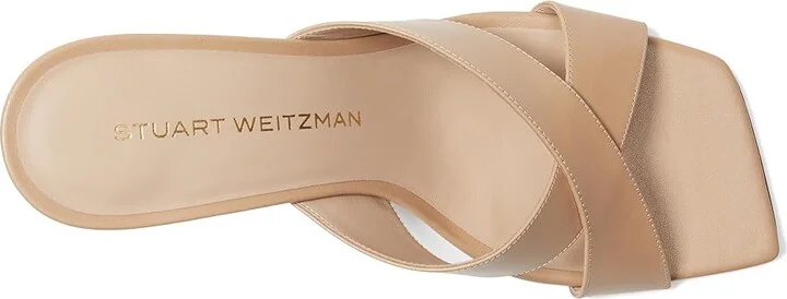 Stuart Weitzman Dayna Slide 75 Women's Wedge Shoes Black : 8.5 M, Leather - Image 8