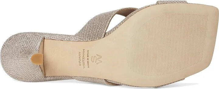 Stuart Weitzman Dayna Slide 75 Women's Wedge Shoes Poudre : 5 M, Leather - Image 3