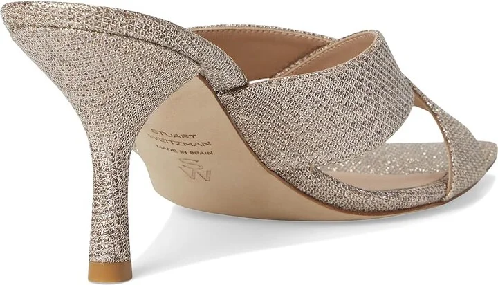 Stuart Weitzman Dayna Slide 75 Women's Wedge Shoes Poudre : 5 M, Leather - Image 4