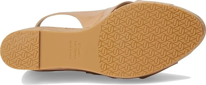 Stuart Weitzman Dayna Slingback Wedge Women's Wedge Shoes Cream : 9 M, Leather - Image 9
