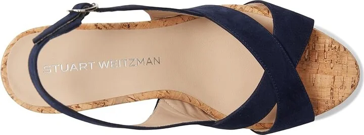 Stuart Weitzman Dayna Slingback Wedge Women's Wedge Shoes Nice Blue : 10 M, Leather - Image 2