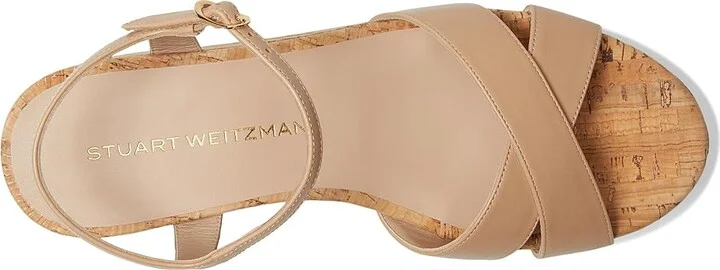 Stuart Weitzman Dayna Wedge Women's Wedge Shoes Adobe : 10 M, Leather - Image 2