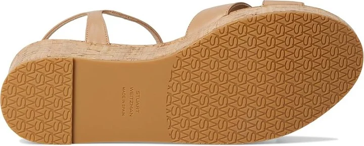 Stuart Weitzman Dayna Wedge Women's Wedge Shoes Adobe : 10 M, Leather - Image 3