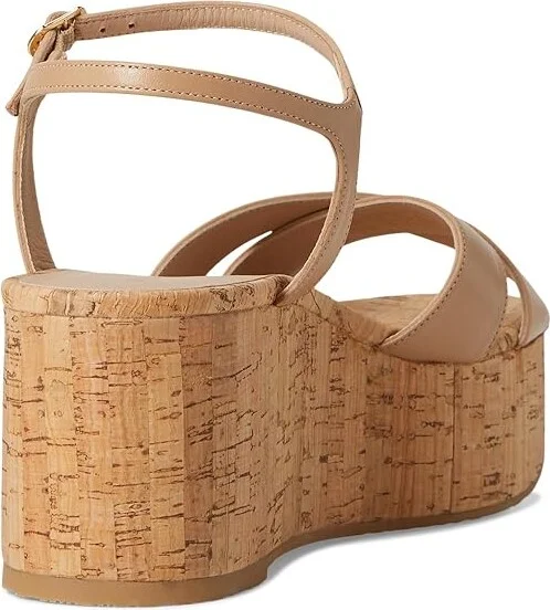 Stuart Weitzman Dayna Wedge Women's Wedge Shoes Adobe : 10 M, Leather - Image 4