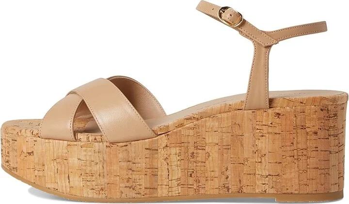 Stuart Weitzman Dayna Wedge Women's Wedge Shoes Adobe : 10 M, Leather - Image 6