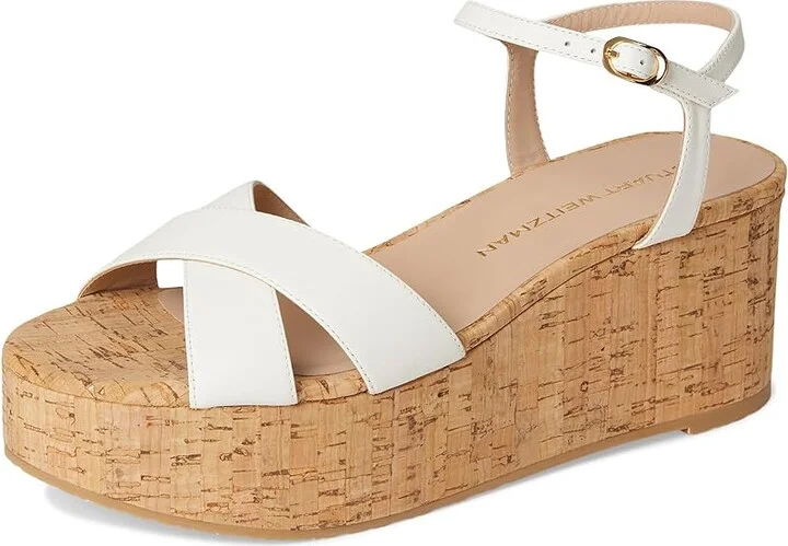 Stuart Weitzman Dayna Wedge Women's Wedge Shoes Adobe : 10 M, Leather - Image 11