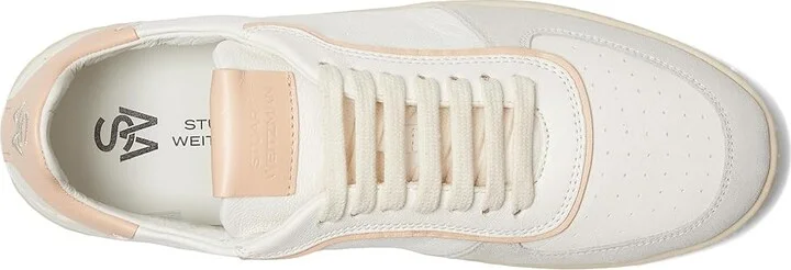 Stuart Weitzman Derby Women's Lace Up Cap Toe Shoes Light Grey/White/Pink : 7 M, Suede - Image 2