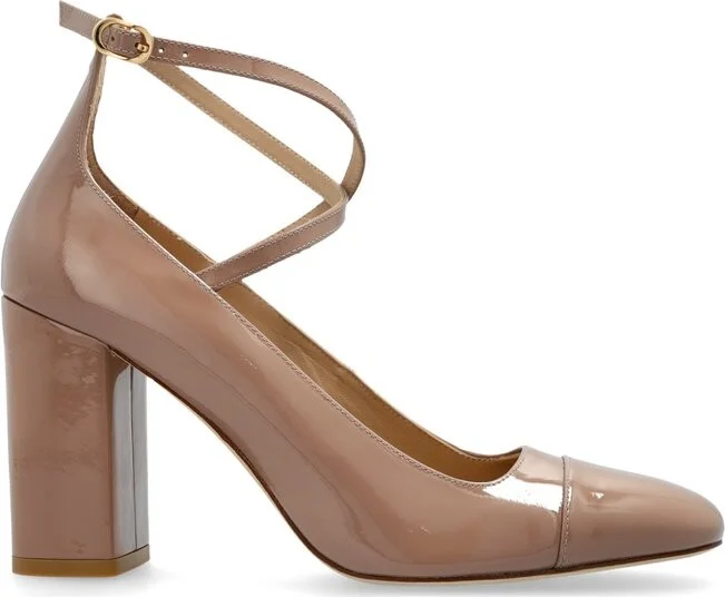 Stuart Weitzman Eden Strap Heeled Pumps