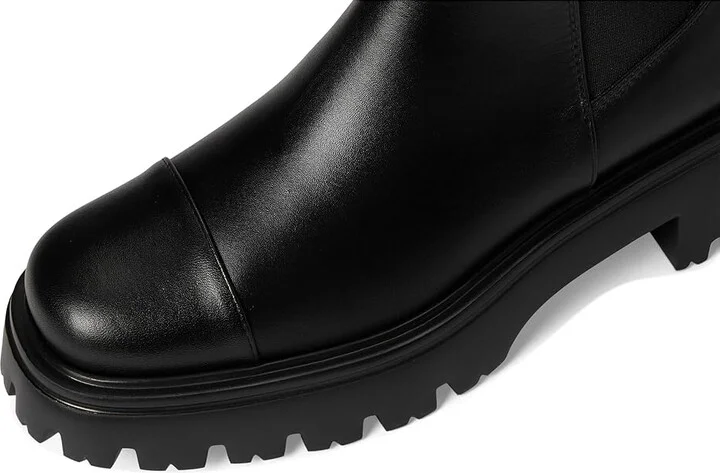 Stuart Weitzman Emerson Chelsea Bootie Women's Flat Shoes Black : 8 M, Leather - Image 2