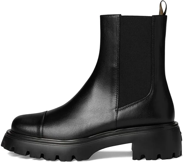 Stuart Weitzman Emerson Chelsea Bootie Women's Flat Shoes Black : 8 M, Leather - Image 6