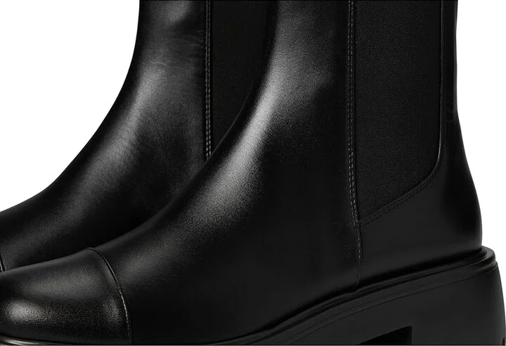 Stuart Weitzman Emerson Chelsea Bootie Women's Flat Shoes Black : 8 M, Leather - Image 7
