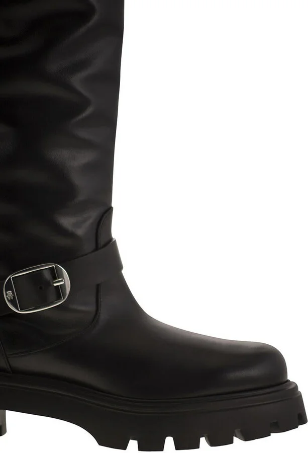 Stuart Weitzman Emerson Moto - Leather Boot - Image 6