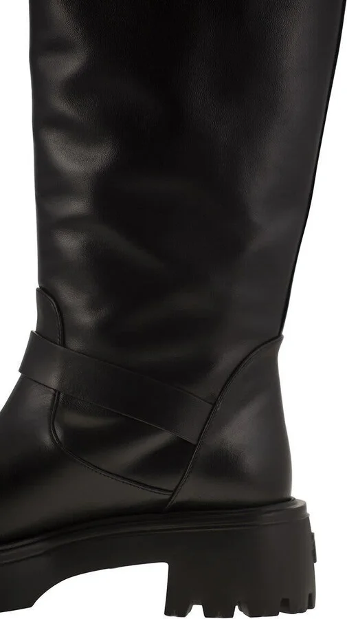 Stuart Weitzman Emerson Moto - Leather Boot - Image 7