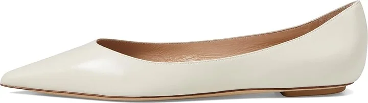 Stuart Weitzman Emilia Flat Women's Flat Shoes Seashell : 5 M, Leather - Image 5