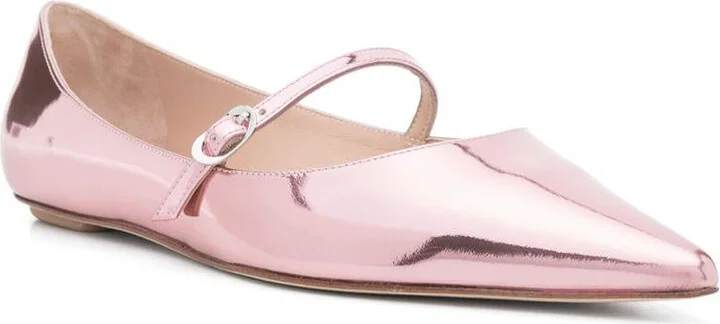 Stuart Weitzman Emilia Mary Jane Flat Shoes - Image 2
