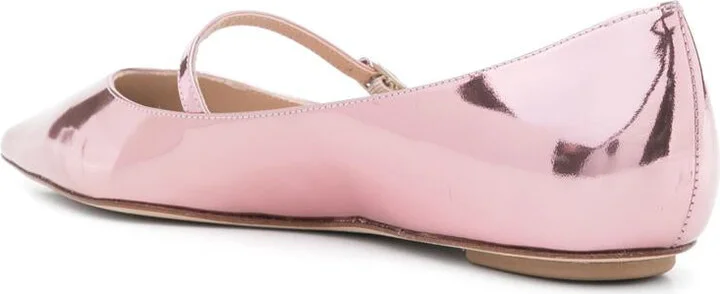 Stuart Weitzman Emilia Mary Jane Flat Shoes - Image 4
