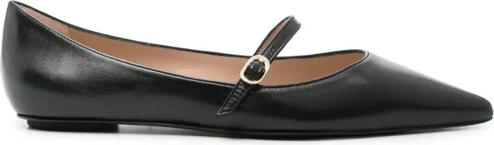 Stuart Weitzman "Emilia" Mary Jane Flat Shoes
