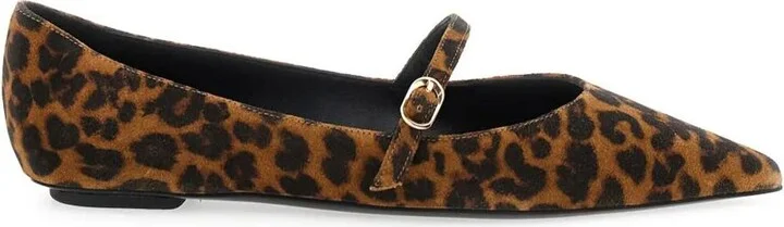 Stuart Weitzman "Emilia" Mary Jane Flat Shoes