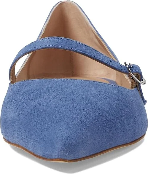 Stuart Weitzman Emilia Mary Jane Flat Women's Flat Shoes Blue Steel : 6.5 M, Leather - Image 2