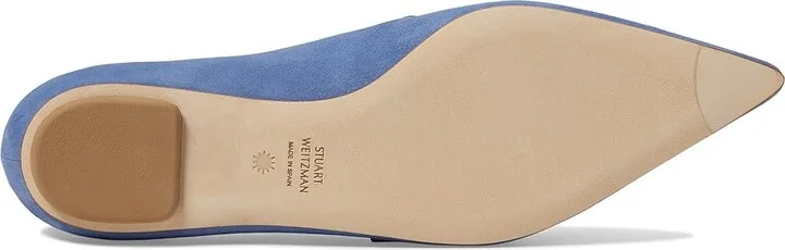 Stuart Weitzman Emilia Mary Jane Flat Women's Flat Shoes Blue Steel : 6.5 M, Leather - Image 3