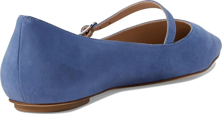 Stuart Weitzman Emilia Mary Jane Flat Women's Flat Shoes Blue Steel : 6.5 M, Leather - Image 4