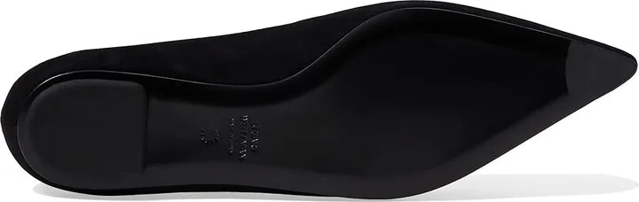 Stuart Weitzman Emilia Mary Jane Flat Women's Flat Shoes Blue Steel : 6.5 M, Leather - Image 7