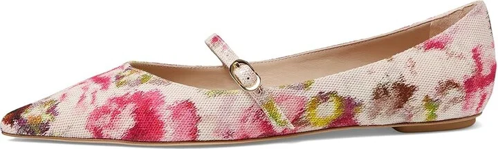 Stuart Weitzman Emilia Mary Jane Flat Women's Flat Shoes Pink : 6.5 M, Leather - Image 5