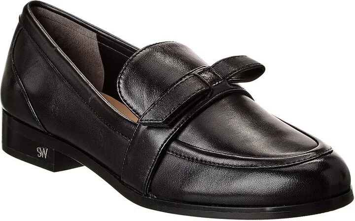 Stuart Weitzman Emma Bow Leather Loafer