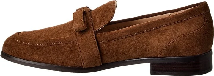 Stuart Weitzman Emma Bow Suede Loafer - Image 2