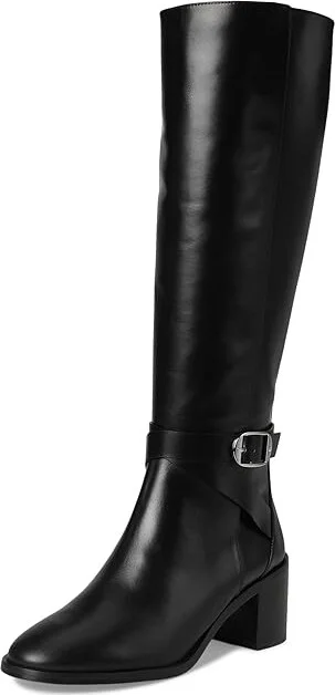 Stuart Weitzman Esme Belted Zip Boot Women's Flat Shoes Black : 9 M, Leather - Image 5