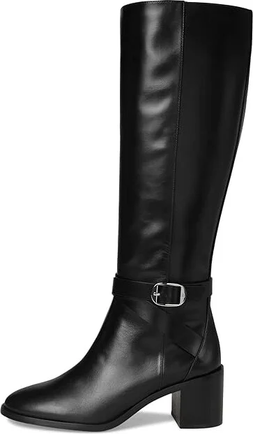 Stuart Weitzman Esme Belted Zip Boot Women's Flat Shoes Black : 9 M, Leather - Image 6