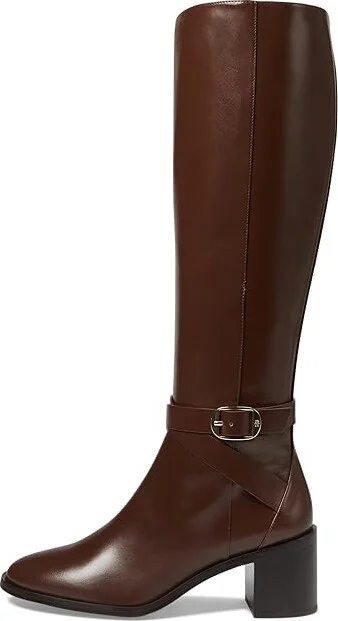 Stuart Weitzman Esme Belted Zip Boot Women's Flat Shoes Deep Coffee : 8 M, Leather - Image 5