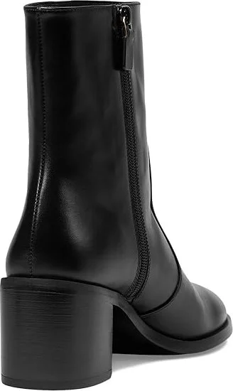 Stuart Weitzman Esme Zip Bootie Women's Flat Shoes Black : 8 M, Leather/Rubber - Image 4