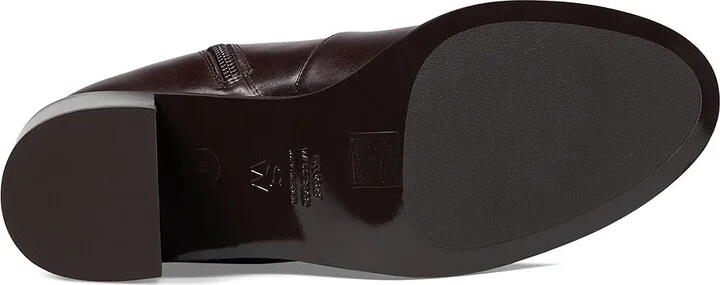 Stuart Weitzman Esme Zip Bootie Women's Flat Shoes Dark Brown : 8 M, Leather/Rubber - Image 3