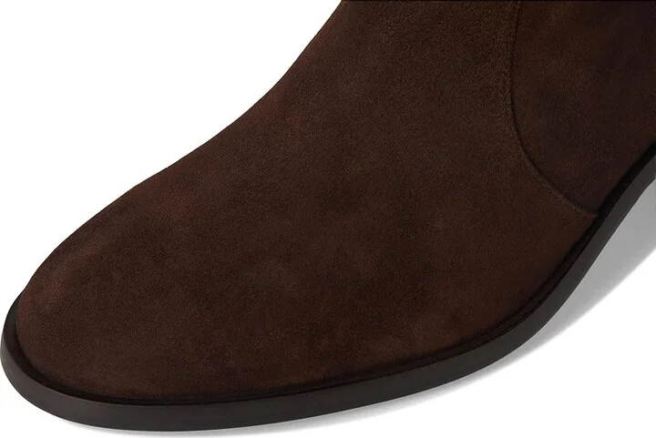 Stuart Weitzman Esme Zip Bootie Women's Flat Shoes Walnut/Dark Brown : 5.5 M, Leather/Rubber - Image 2