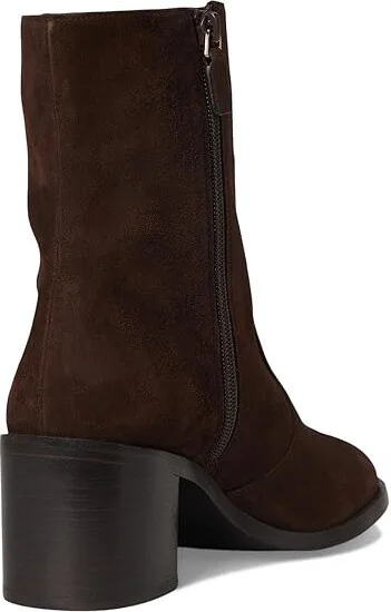 Stuart Weitzman Esme Zip Bootie Women's Flat Shoes Walnut/Dark Brown : 5.5 M, Leather/Rubber - Image 4