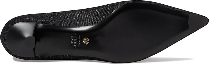 Stuart Weitzman Eva 35 Pump High Women's Heels Black : 5 M, Leather - Image 3