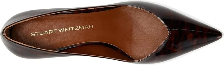 Stuart Weitzman Eva 35 Pump High Women's Heels Dark Brown : 5 M, Leather - Image 2