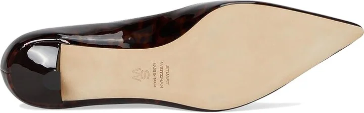 Stuart Weitzman Eva 35 Pump High Women's Heels Dark Brown : 5 M, Leather - Image 3