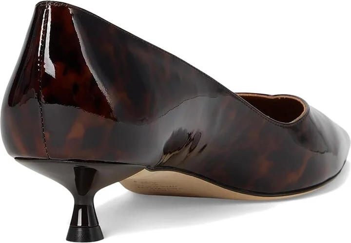 Stuart Weitzman Eva 35 Pump High Women's Heels Dark Brown : 5 M, Leather - Image 4
